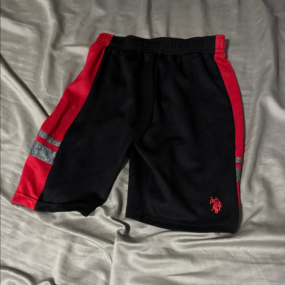 Polo by Ralph Lauren Kids Black and Red Shorts